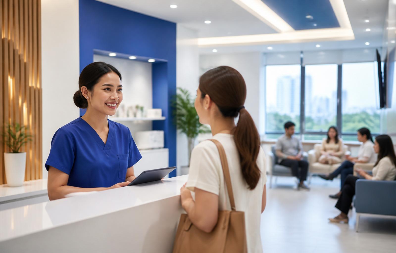 SureVax clinic interior — clean, bright, modern vaccination bay
